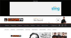 Desktop Screenshot of europafm.com